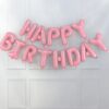 Birthday foil balloon banner