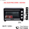 Geepas 25L Electric Oven